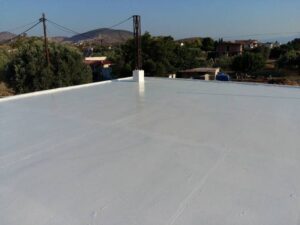 Στεγανοποίηση ταράτσας με ελαστομερή πολουουρεθάνη στη Χαλκίδα